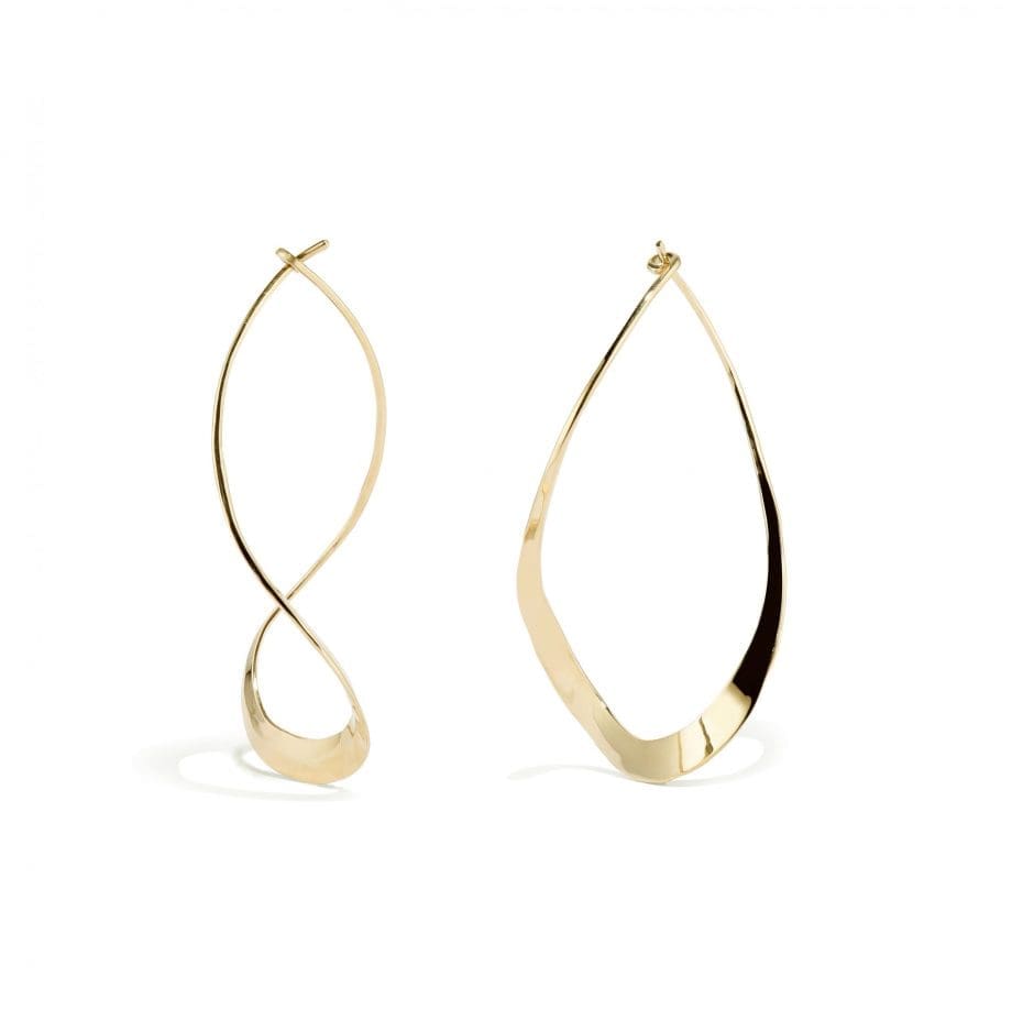 curvy teardrop earrings